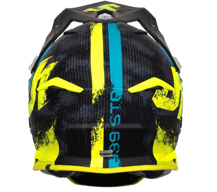 Мотошолом Just1 J39 Storm Blue Fluo Yellow Black Matt S