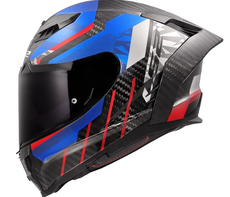 Мотошолом LS2 FF807 Dragon Trax Blue Red (XXL)