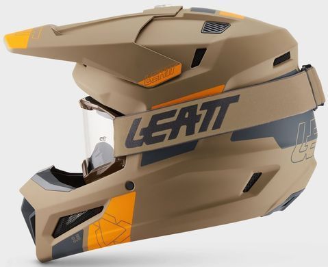 Мотошолом LEATT 3.5 + Маска Khaki Brown XS