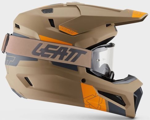 Мотошолом LEATT 3.5 + Маска Khaki Brown XS