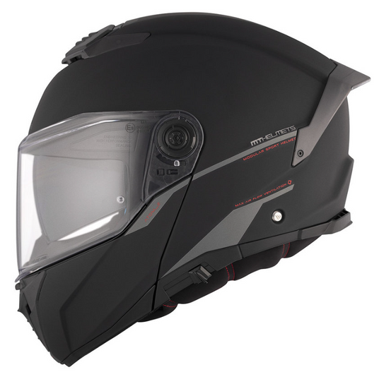 Мотошолом MT ATOM 2 SV Solid A1 Matt Black XS купити в Києві