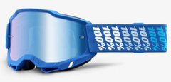 Маска кроссовая 100% ACCURI 2 Goggle Yarger - Mirror Blue Lens, Mirror Lens