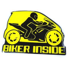 Наклейка на авто Biker Inside