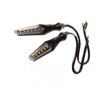 Повороти чорні WM LED, білий габарит AM1471