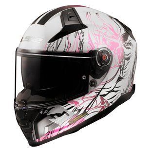 Мотошолом LS2 FF811 Vector II Dakflo Gloss White Pink S
