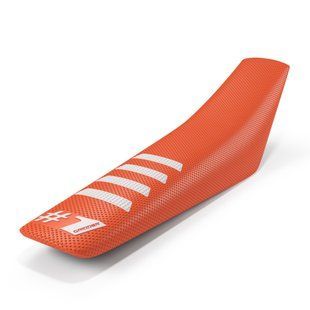 Чохол для мотосидіння Onegripper - RIBBED Orange/White
