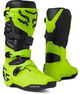 Мотоботы FOX COMP BOOT Flo Yellow 8