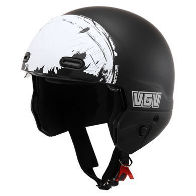 Мотошолом WM EXO Combat Skull Black White Matt M