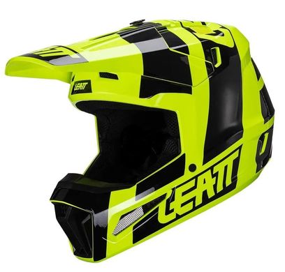 Мотошлем LEATT Helmet Moto 3.5 + Goggle Citrus XL