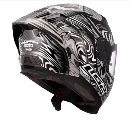 Мотошлем LS2 FF807 Dragon Enthum Silver (XL)