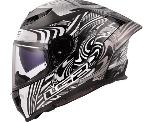 Мотошлем LS2 FF807 Dragon Enthum Silver (XL)