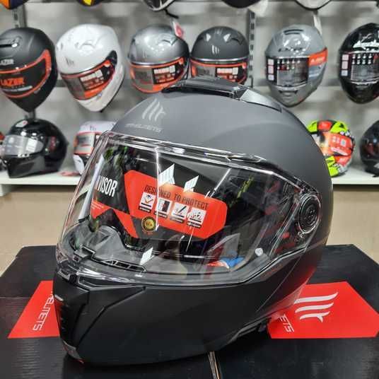 Мотошолом MT ATOM 2 SV Solid A1 Matt Black XS купити в Києві
