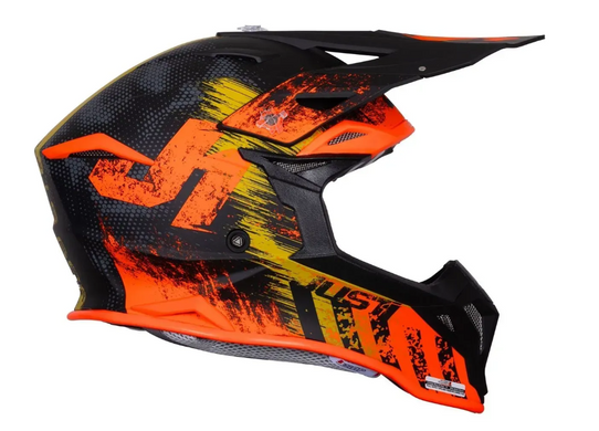 Мотошолом Just1 J39 Storm Orange Sand Black Matt L