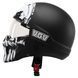 Мотошолом WM EXO Combat Skull Black White Matt M
