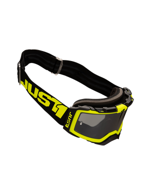 Маска кросова Just1 Nerve Absolute Black Yellow Fluo