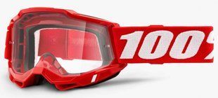 Маска кросова 100% Accuri 2 Goggle Red - Clear Lens