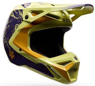 Мотошолом FOX V1 - IMAGE PRINT Yellow L