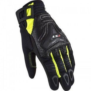 Женские мотоперчатки LS2 All Terrain Lady Gloves Black Hi-Vis Yellow