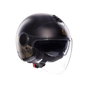 Мотошолом AGV ETERES E2206 PONZA matt black gold XXL