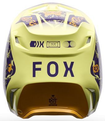Мотошолом FOX V1 - IMAGE PRINT Yellow L