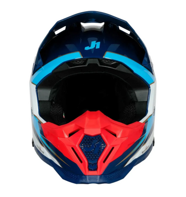 Мотошолом Just1 J40 Speed Red White Blue Gloss XS