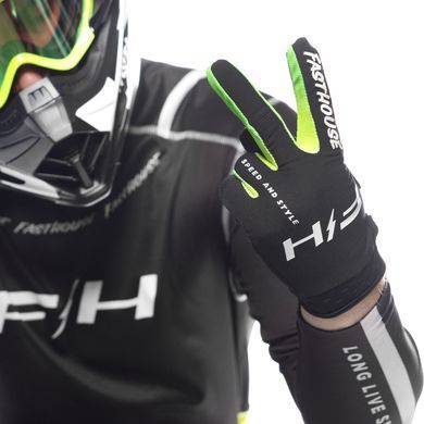 Перчатки FASTHOUSE Elrod Nitro Glove, Black Neon - MD