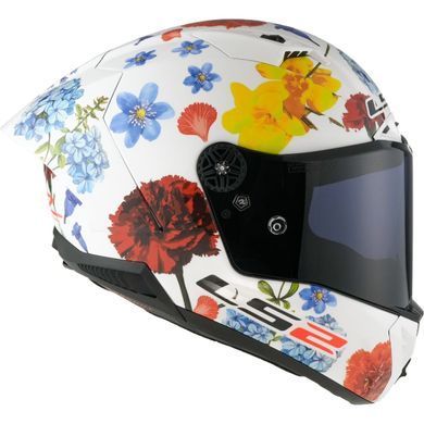 Мотошлем LS2 FF805 Thunder C GP Aero Flowers White