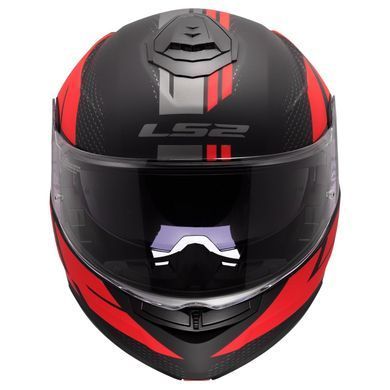 Мотошолом LS2 FF908 Strobe 2 Code Matt Black Red L
