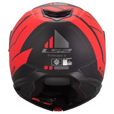 Мотошолом LS2 FF908 Strobe 2 Code Matt Black Red L