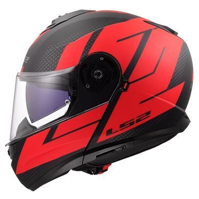Мотошолом LS2 FF908 Strobe 2 Code Matt Black Red L