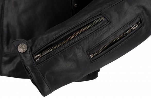 Мотокуртка SEGURA шкіра STRIPE black S