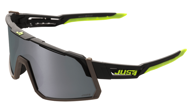 Очки Just1 Sniper Black-fluo Yellow With Dark Grey Mirror Lens