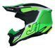 Мотошолом Just1 J40 Flash Fluo Green White Black