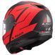 Мотошолом LS2 FF908 Strobe 2 Code Matt Black Red L