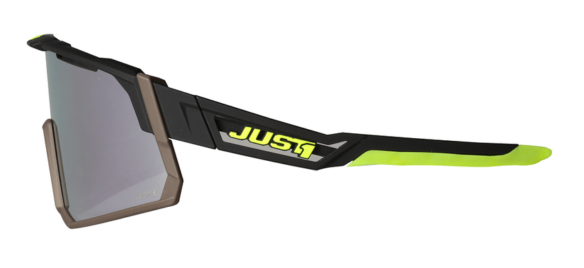 Очки Just1 Sniper Black-fluo Yellow With Dark Grey Mirror Lens