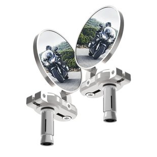 Дзеркала в торець керма Oxford Bar End Mirrors - Silver