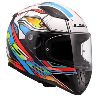 Мотошолом LS2 FF353 Rapid 2 Xdron White Neon Orange L