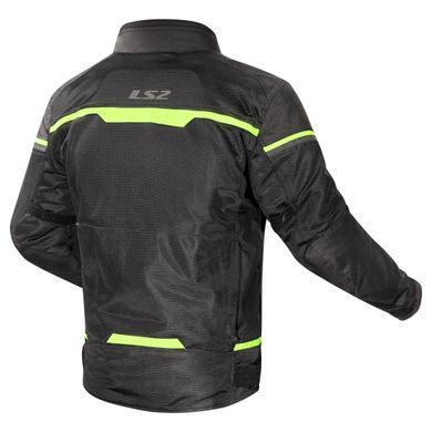 Мотокуртка LS2 Riva Man Jacket Black Neon Yellow