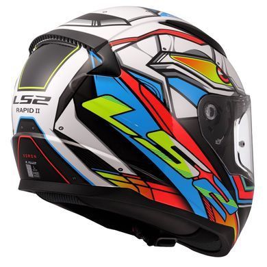 Мотошолом LS2 FF353 Rapid 2 Xdron White Neon Orange L