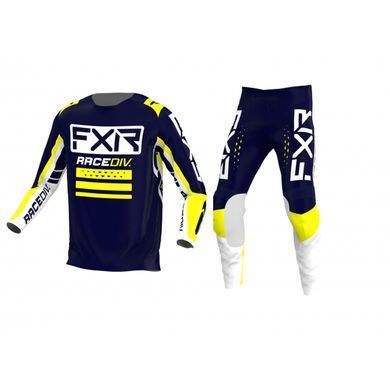 Мотоштаны FXR Clutch Pro MX 22-Midnight/White/Yellow 30