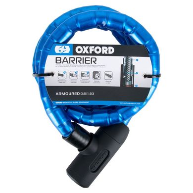 Трос противоугонный Oxford 1.4m x 25mm Barrier - Blue 1.4 м