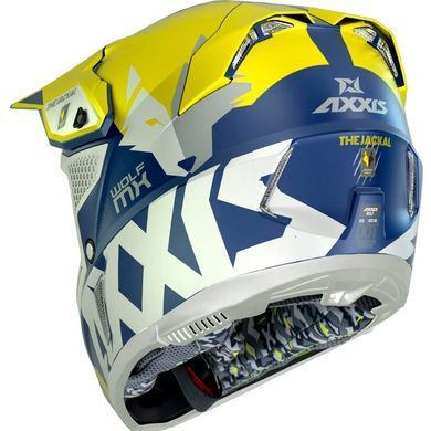 Мотошолом AXXIS WOLF Jackal A3 Matt Yellow XL