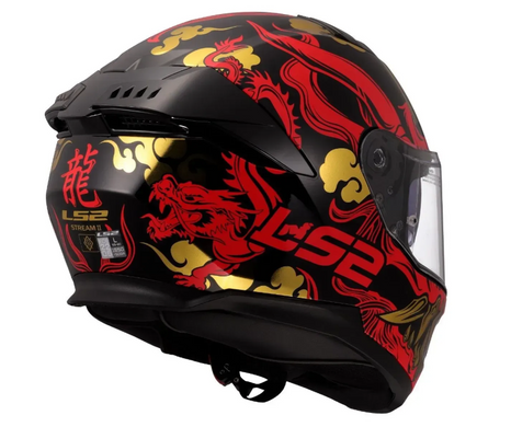 Мотошолом LS2 FF808 Stream 2 Drako Black Red (XS)
