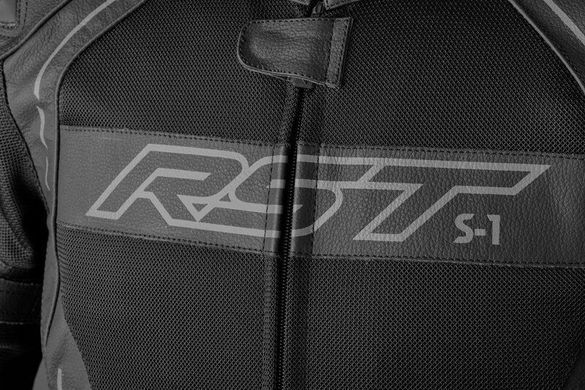 Мотокуртка RST S-1 Mesh Leather Jacket Men - Black 3XL