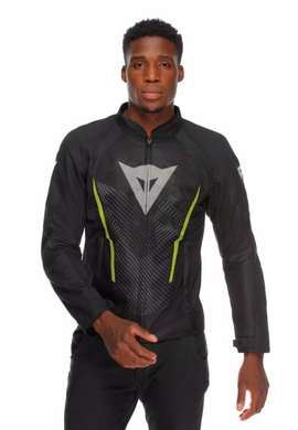 Мотокуртка Dainese HEROSPHERE AIR TEX JACKET BLACK WHITE YELLOW-FLUO 50