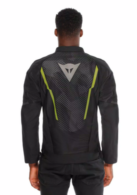 Мотокуртка Dainese HEROSPHERE AIR TEX JACKET BLACK WHITE YELLOW-FLUO 50