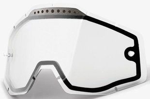 Лінза 100% RC/AC/ST Dual Vented Lens - Clear, Dual Clear Lens