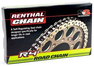 Ланцюг Renthal R4 Chain - 520 Gold, 520-126L / Seal Ring
