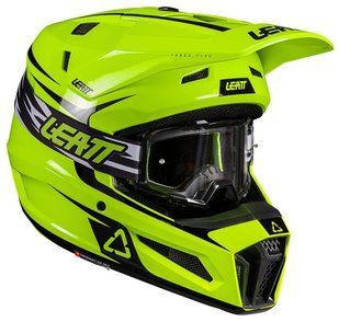 Шолом LEATT Moto 3.5 Helmet + Goggle Neon Yellow S