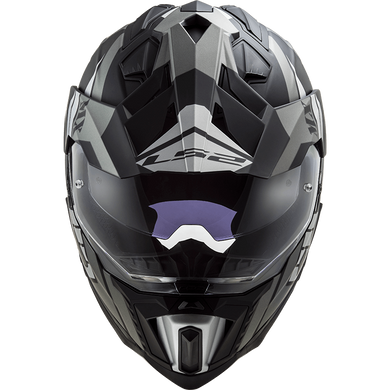 Мотошолом LS2 MX701 Explorer Atlantis Matt Titanium